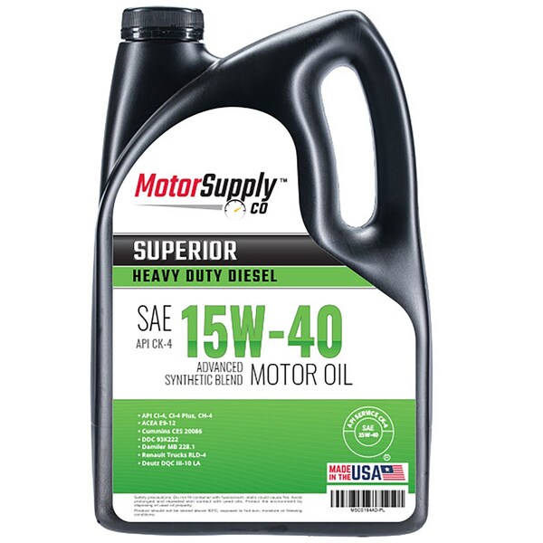 Motor Supply Co HD Engine Oil CK4 Diesel 194AD Zoro